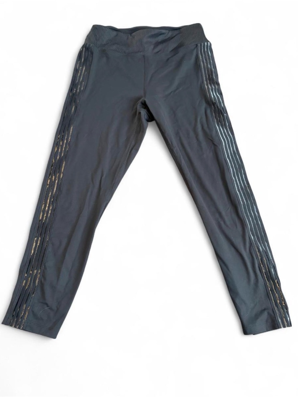 Victoria's Secret PINK High Waist Mesh Stripe Leggings L
